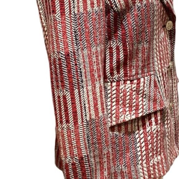 Cabi | Red Patchwork Blazer Jacket Style 6028 Small - Picture 7 of 13